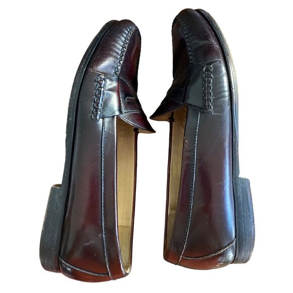 Men's Cole Haan Pinch Penny Loafers Burgandy Size 12 D - Picture 9 of 12